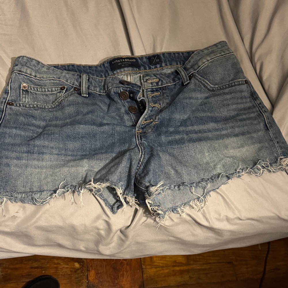 Lucky Brand Frayed Hem Jean Shorts